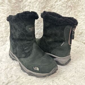 The North Face Womens Black Suede Waterproof Primaloft Winter Boots‎ sz 6